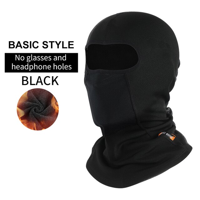 West Fietsen Fietsen Motorhelm Liner Thermische Warm Winddicht Caps Ademend Comfortabele Sport Hoofddeksels Mannen Vrouwen Hoed: Long Black
