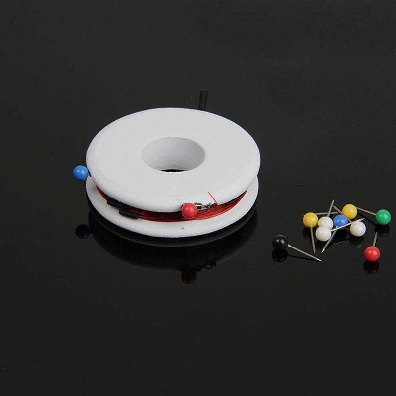 300 Pcs Black Map Tacks Push Pins Plastic Round Pearl Head with Steel Point for Corkboard Bulletin Board and Fabric