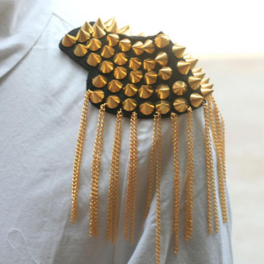 Jahrgang Schulter Brosche Zubehör Quasten Punk Schmuck Jahrgang Fransen Epaulette Schulter Abzeichen Kleidung Dekor