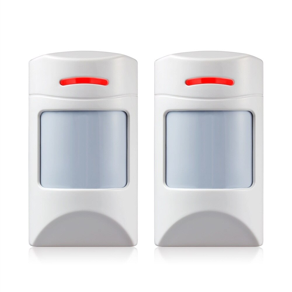 Fuers Motion Detector Wireless Intelligent Pet Immune Motion Sensor PIR Detector For Home Security Pet-friendly Alarm System: 2 pcs