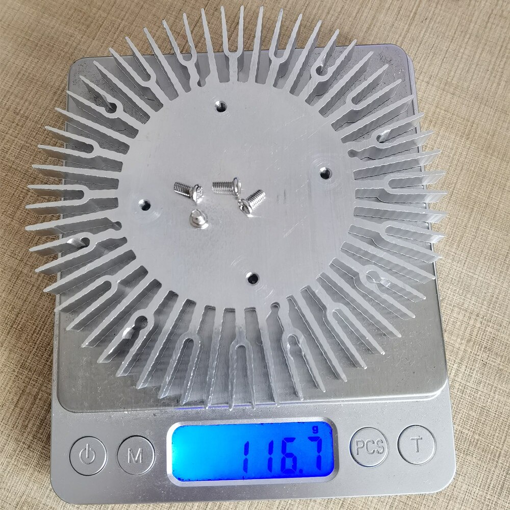 Disipador de calor de aluminio, 110x9mm, para luz LED COB de alta potencia de 20W, 30W, 50W, 100W, 2 uds.