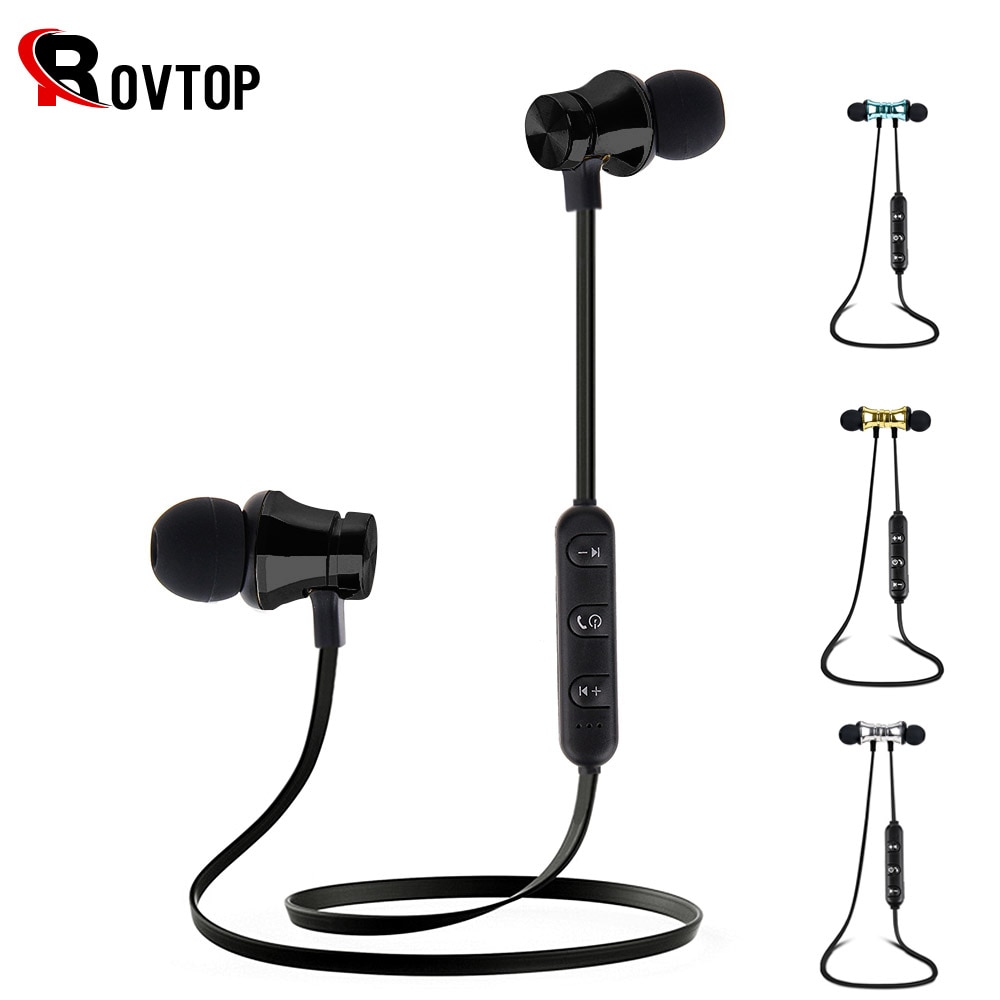 ROVTOP Magnetische Musik Bluetooth Kopfhörer XT11 Sport Läuft Drahtlose Bluetooth Headset Mit Mic Für iPhone 8X7 Xiaomi Huawei