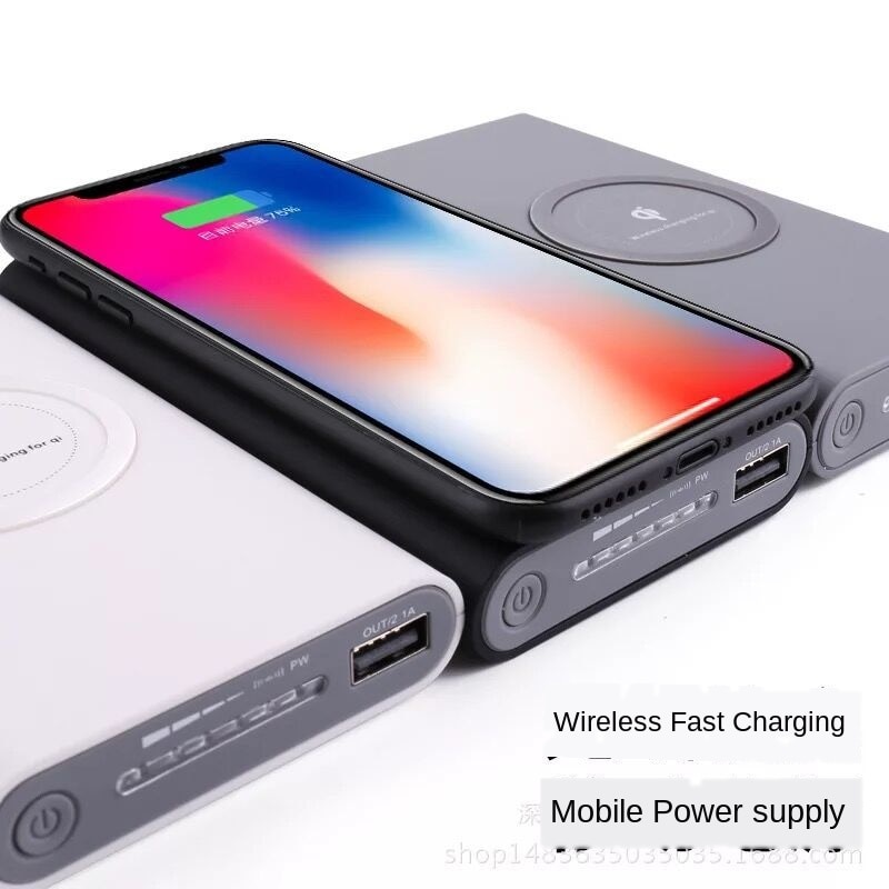 10000 mAh Qi wireless charger power bank external battery wireless charging power bank iPhone 11 X Samsung Huawei Xiaomi