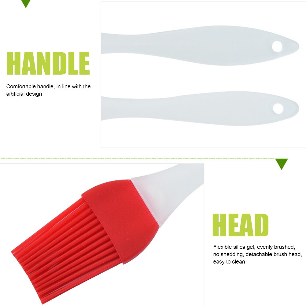 6 STKS Basting Brush Siliconen Hittebestendige Marinading Vlees Basting
