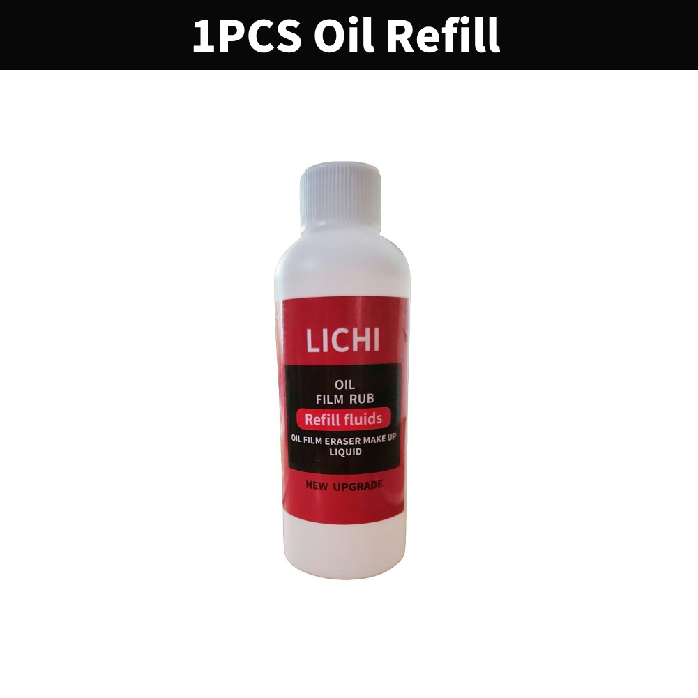 Limpiador de parabrisas de coche que elimina la suciedad, cepillo de limpieza de esponja de vidrio, película de aceite de parabrisas, cepillo de limpieza de película de aceite de vidrio: Rojo