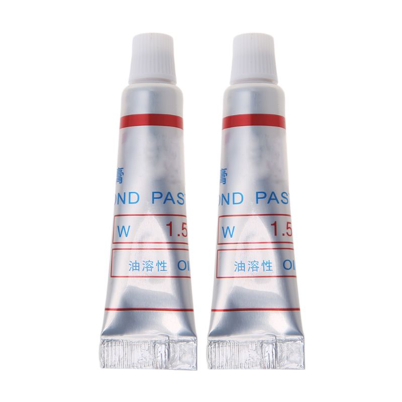 2pcs Diamond Abrasive Paste Compound Micron Glass Metal Polishing Grinding Tool: 6000