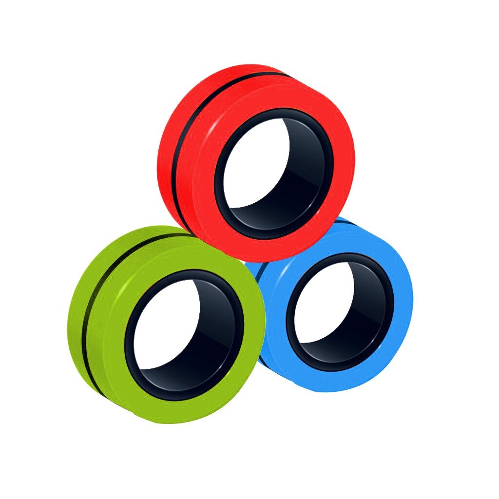 Ring Toy Relax Stress-relieving Toy Magnetic Bracelet Ring Unzip Toy Magic Ring Props Tools Decompression Toys#p30: Default Title