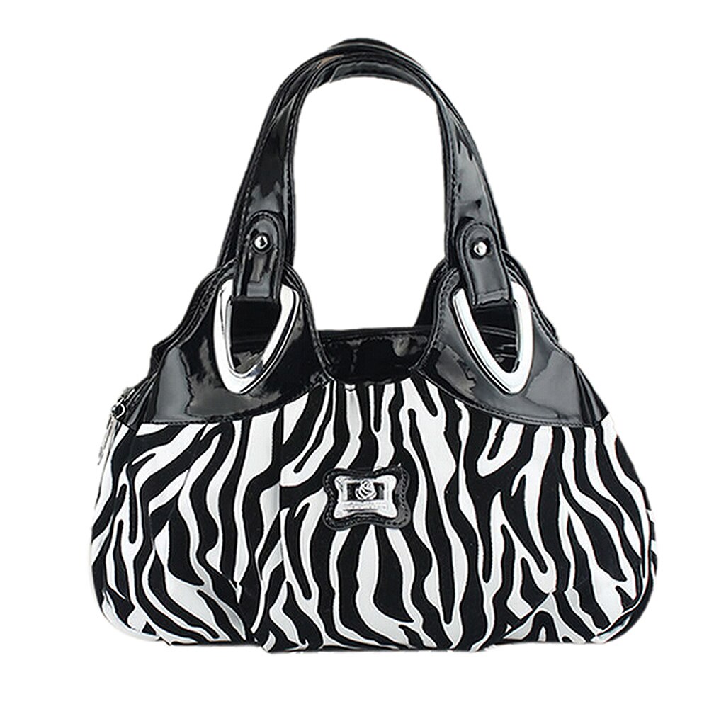 Fggs-Mode Handtas Vrouwen Pu Lederen Tas Tote Bag Printing Handtassen Satchel-Droom Saffloerolie + Wit Handstrap: Multi