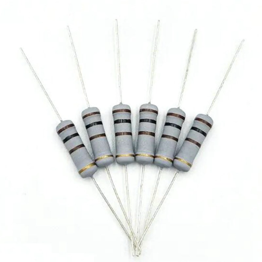 50pcs 5 Watts 5W Metal Oxide Film Resistor 10 12 15 18 20 22 24 27 30 33 36 39 43 47 51 56 62 68 75 82 91 R K Ohm