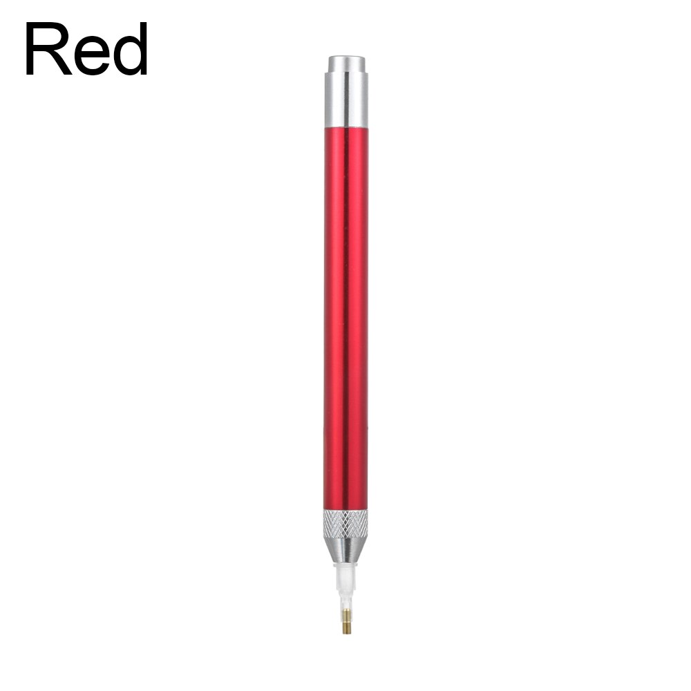 1pc DIY Point Drill Pen Tip Lighting 5D Painting Diamond Embroidery Tool Crafts Crystal Sewing Cross Stitch Accessories: B-Red