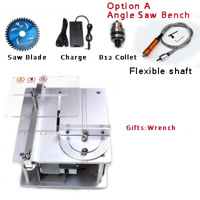 Mini Table Saw Handmade Woodworking Bench Saw DIY Hobby Model Crafts Cutting Tool Max 5000 RPM: angle saw bench