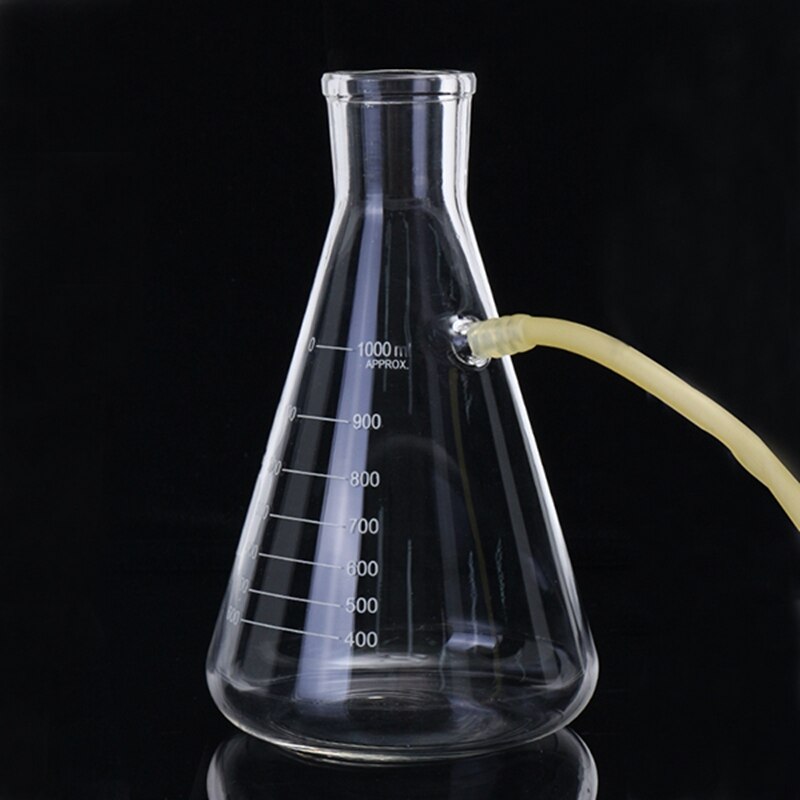 Kicute 1000ml Vacuum Suction Filtration Device Buchner Funnel Borosilicate Glass Funnel Flask School Laboratory Supplies