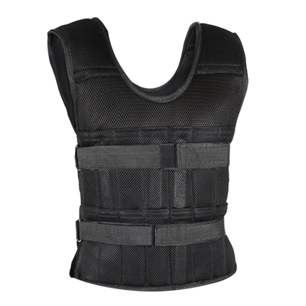 15kg 20kg 50kg Loading Weighted Vest For Boxing Training Equipment Adjustable Exercise Black Jacket Swat Sanda Sparring Protect