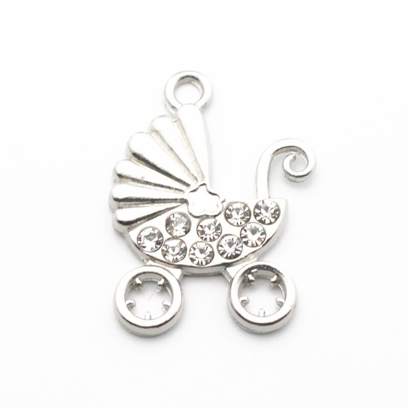 10pcs/lot baby carriage Dangle Charms Pendant charms Lobster Clasp Hanging For Necklace Charm Bracelet jewelry