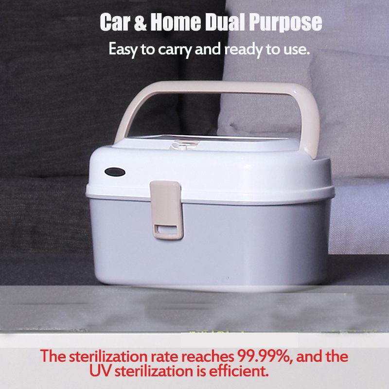 Household Phone Clothes Sterilizer 5.5L Large Capacity UV Sterilizer Baby Bottle Clothing Disinfection Cabinet Sterilization Box