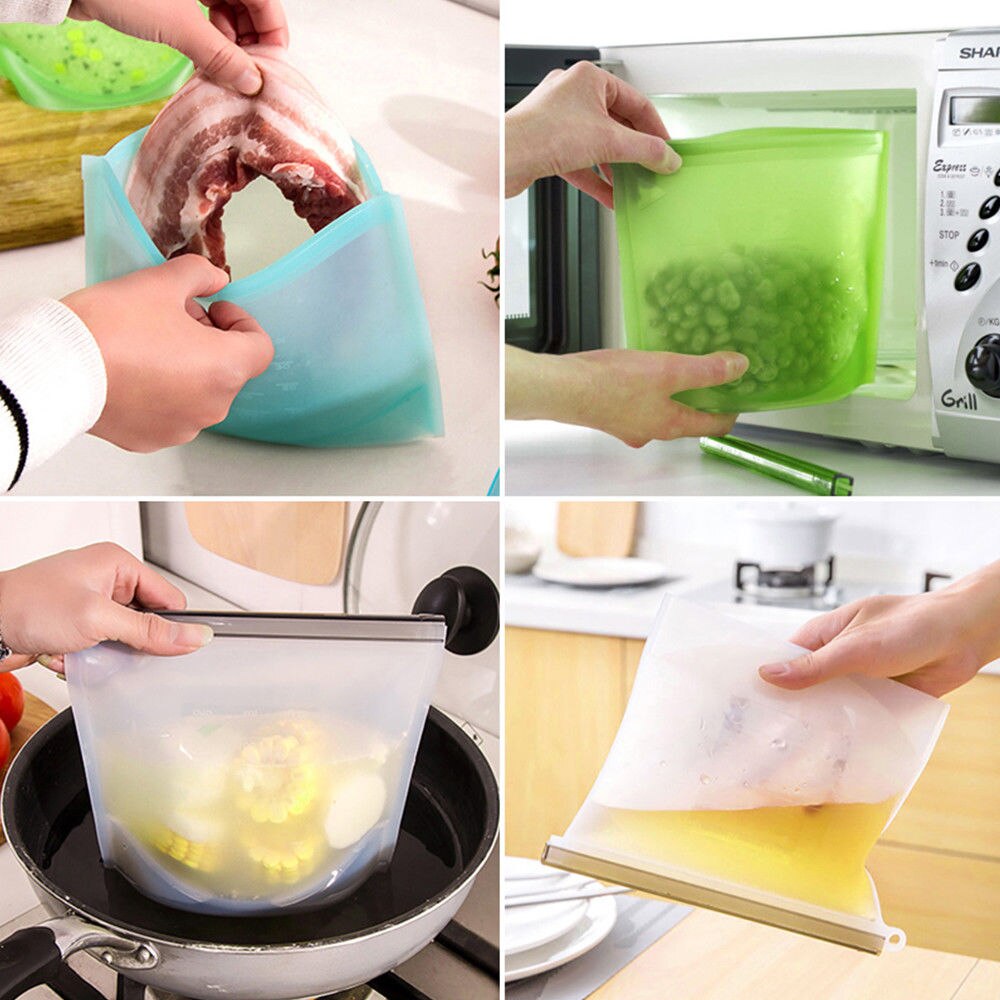 4 Uds. (blanco, rojo, gree, azul), bandeja de conservación hermética al vacío, bandeja de almacenamiento saludable y fresca, contenedor, herramientas de cocina