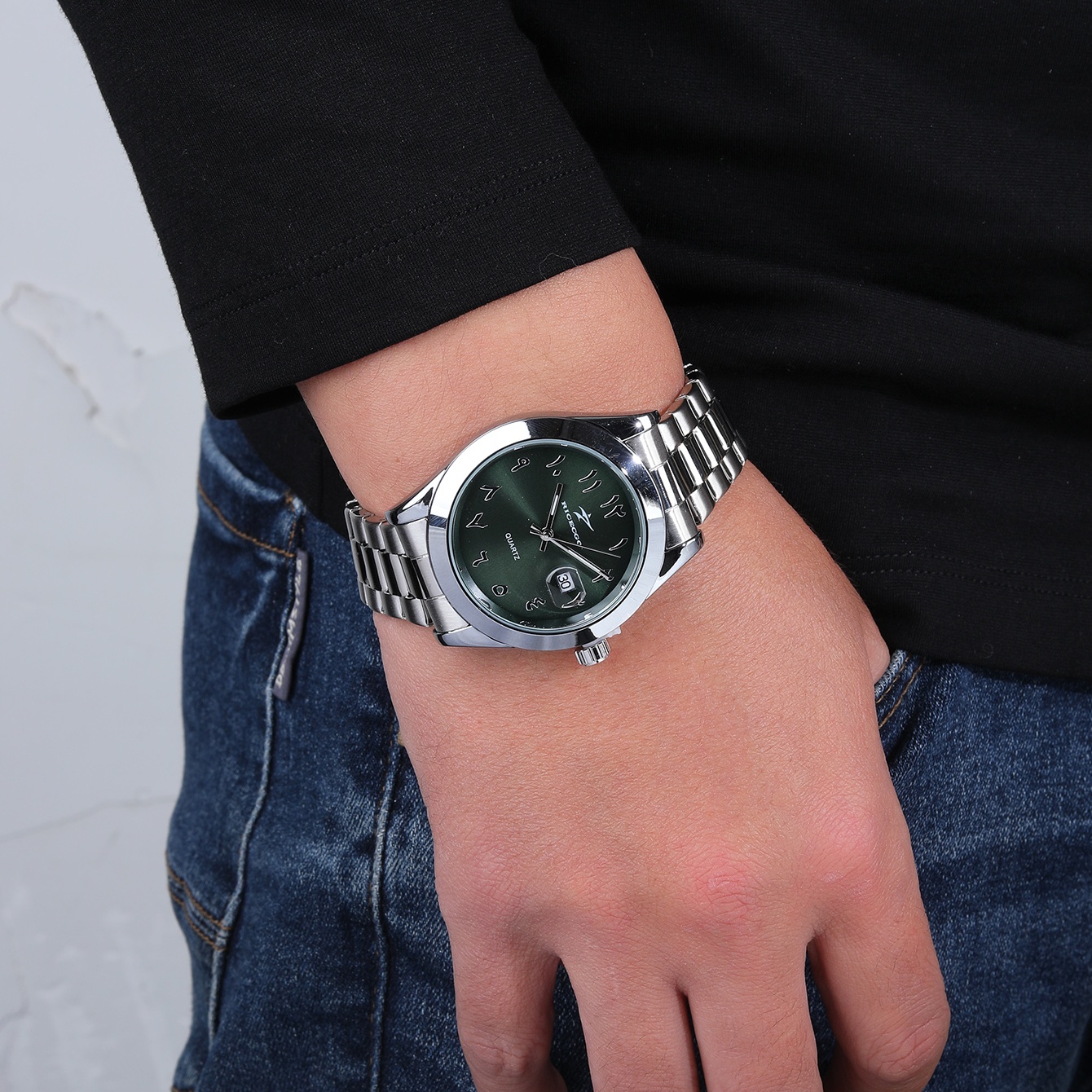 Quartz ur herreur luksuriøst trendy enkelt moderigtigt armbåndsur til daglig brug forretningsur herreur kalenderure