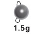 FANTU High Purity 97% Wolfram Cheburashka Fishing Sinkers 5pcs Tungsten Weight Cheburashka Plain Color: 1point 5g