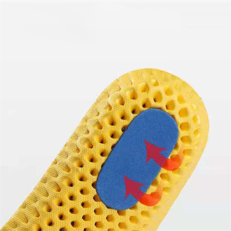 Elastic Shock Absorbing Shoe Insoles Breathable Honeycomb Sneaker Inserts Sports Memory Foam Shoe Insole Unisex