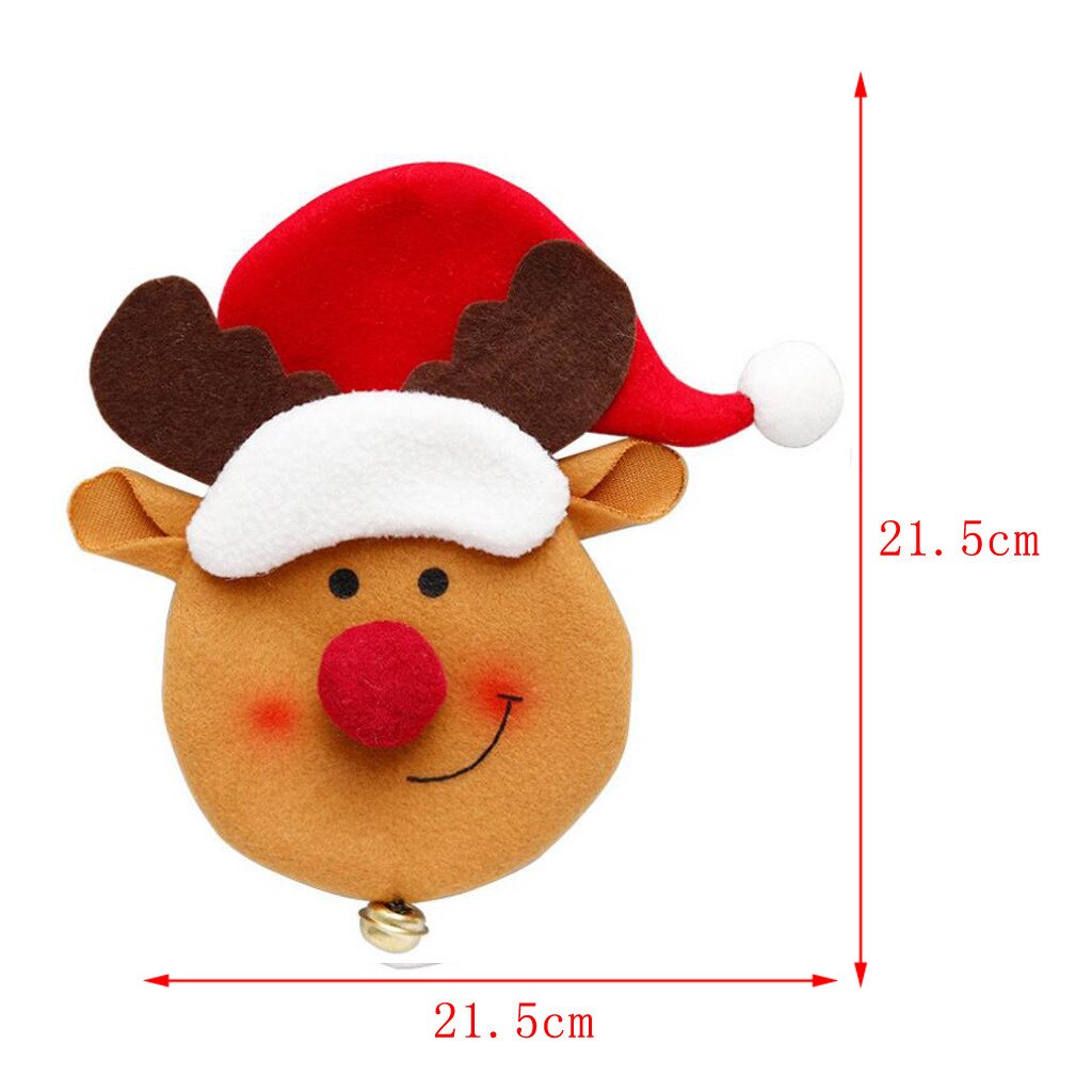 Dorp Xmas Bestek Zak Servies Zakken Vorken Cover Sneeuwpop Kerstman Elanden Christmas Party Decoratie Voor Kinderen