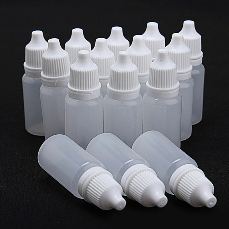 100 Stks/partij 10 Ml Lege Plastic Squeezable Dropper Flessen Eye Liquid Dropper Sample Ogen Hervulbare Fles