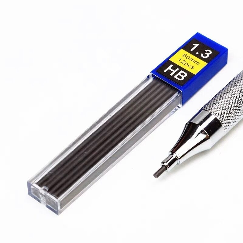 1-12 pièces 0.3 0.5 0.7 0.9 1.3 2.0mm HB remplacement recharge fils recharge pour crayon mécanique dessin automatique crayons papeterie