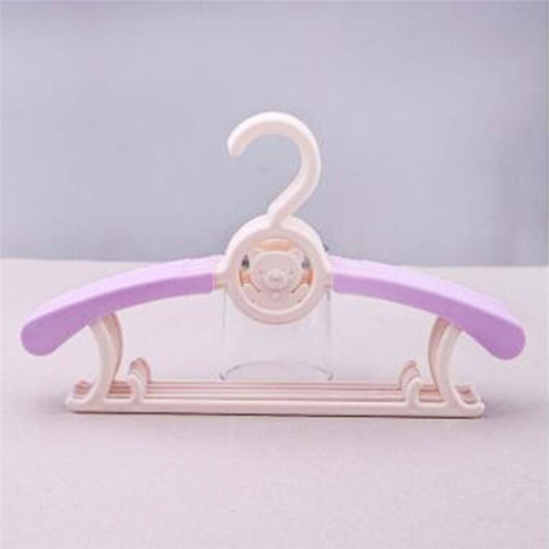 Perchas de plástico con dibujos animados para ropa de bebé, 8 colores, estantes de Secado al aire libre reutilizables para niños, organizador de abrigos de ropa: C