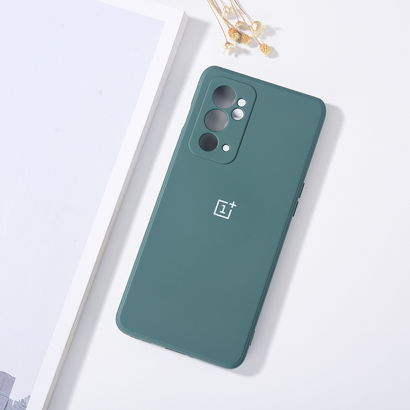 Dla Oneplus 9 9R 9RT etui 1+ 9R 1+9 1+9RT Pokrowiec Funda Oryginalny Płynny Silikon Matowy Miękki Wstrząsoodporny Tylny Zderzak Telefonu muszla: POLIESTER / Ciemnoszary