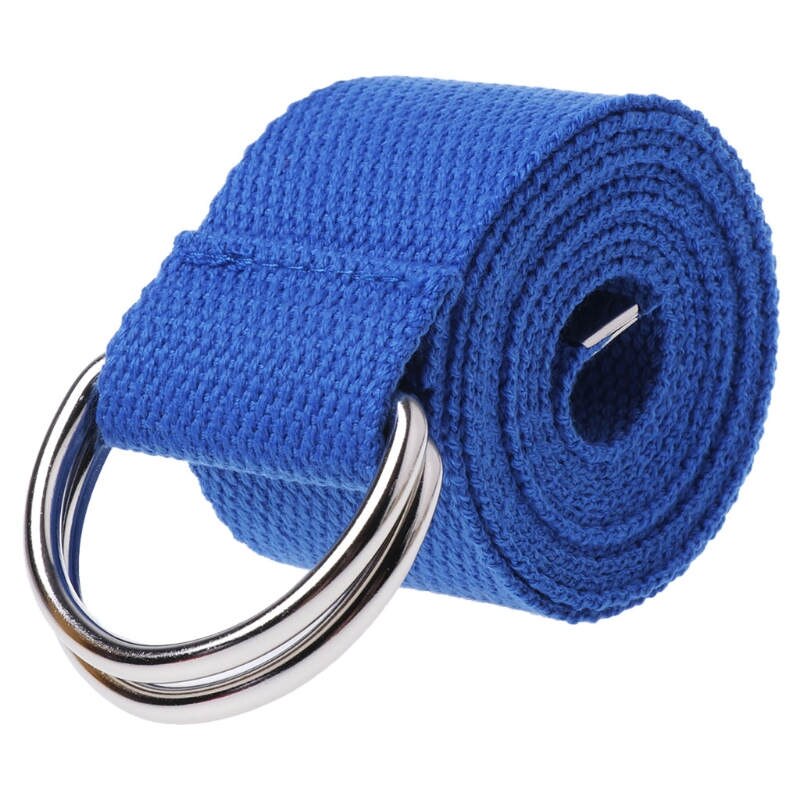 Double boucle d'anneau ceinture toile couleur unie | Pour adolescents garçons et filles étudiants: 3