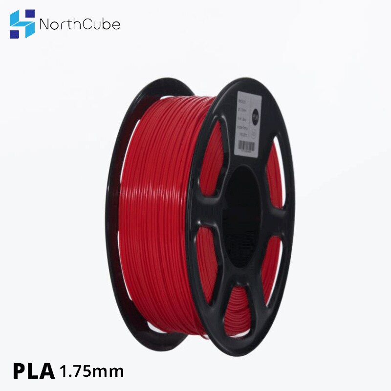 3D Printer Pla Filament 1.75 Mm Voor 3D Printers, 1Kg (2.2lbs) +/-0.02 Mm Rode Kleur