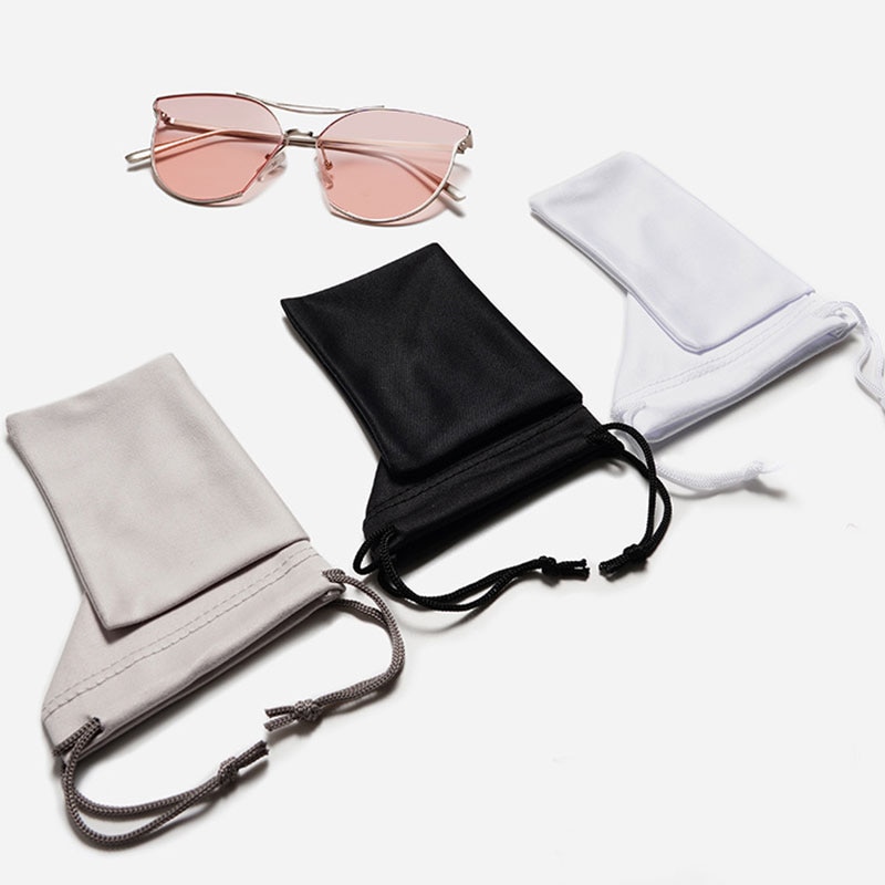 Weichen Tuch Gläser tasche sonnenbrille fallen Wasserdicht Staubdicht brillen beutel Brillen Zubehör individuelles Logo