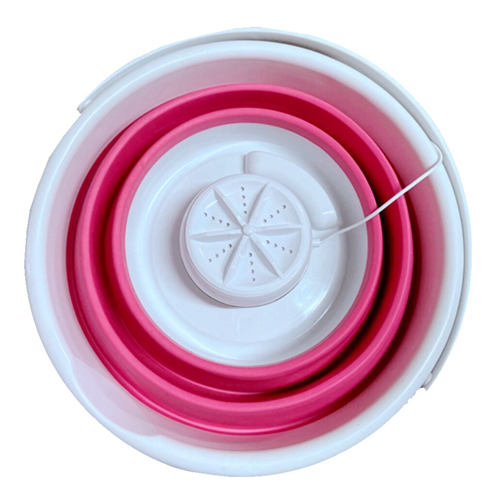 Mini Portable Washing Machine UPGRADED Folding Laundry Machine Convenient: Pink
