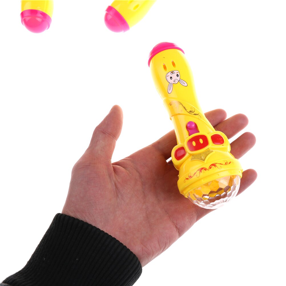 1 stuk interactief varken voor kinderen, led-verlichting, kleurrijk knipperend speelgoed, flitsstok, microfoon, sterrenzaklamp, speelgoed