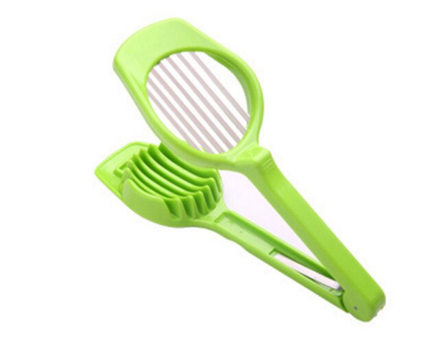 Cortador para cortar huevos en secciones multiusos cortador de huevos cocidos de acero inoxidable herramienta de cocina molde accesorios para el hogar AT03: green