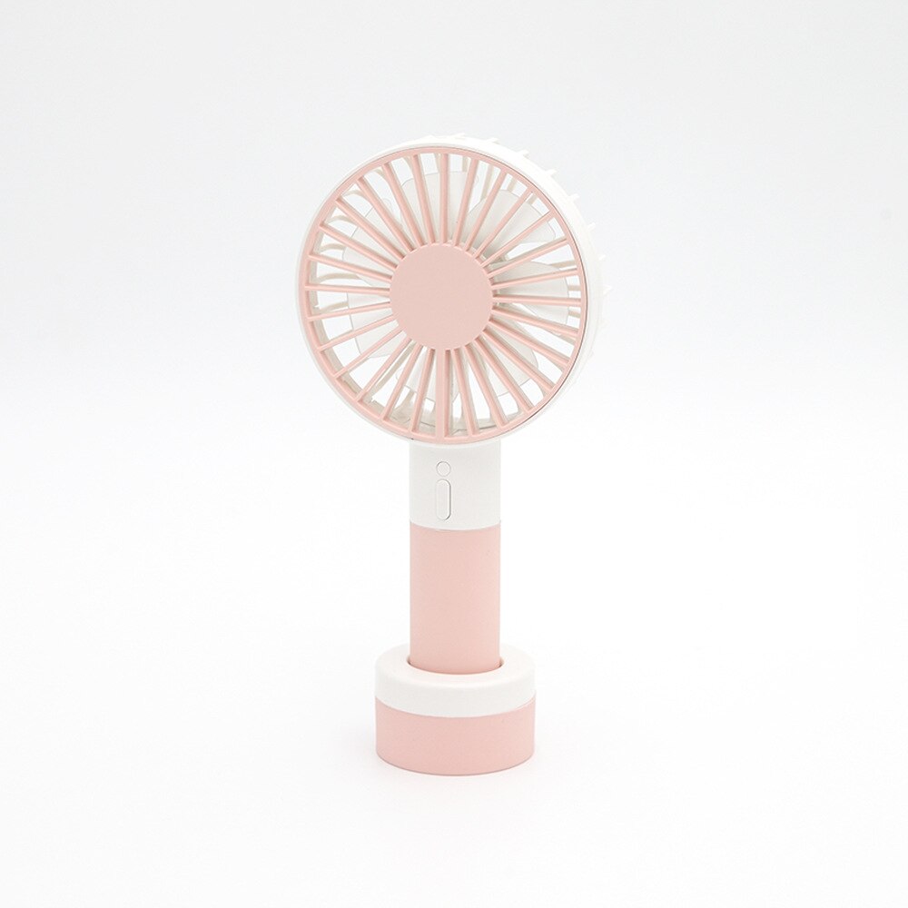 Kemei Mini USB Rechargeable Fan - Portable Handheld Desktop Cooling Fan for Home & Outdoor Summer Use: Pink