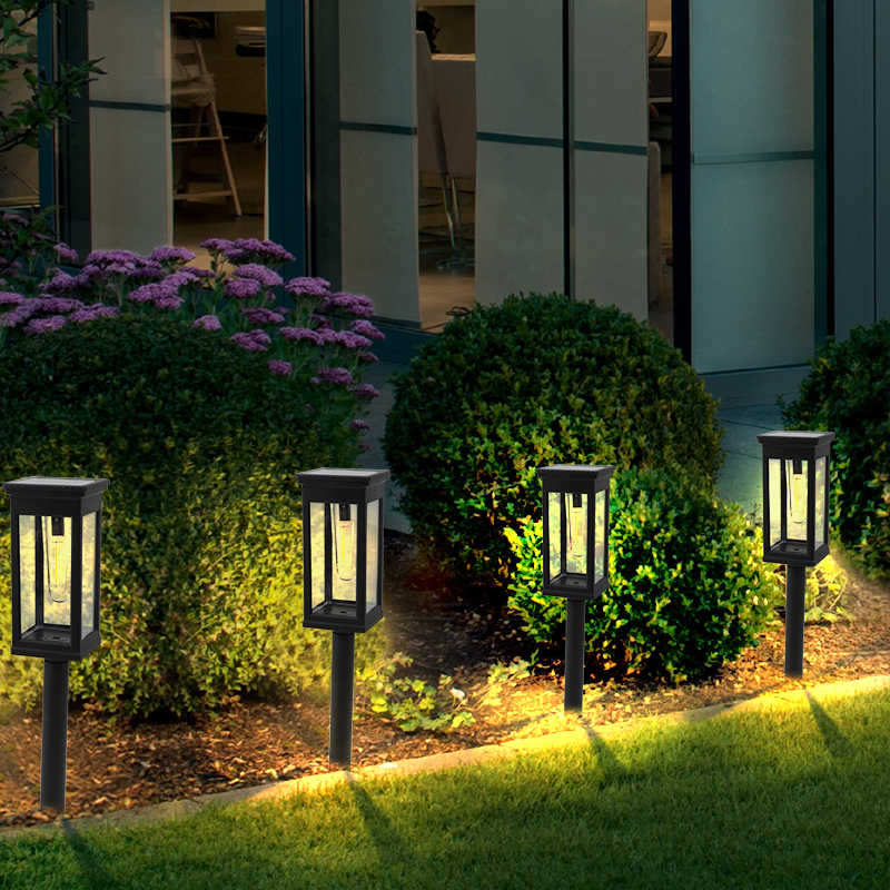 Luces de calle de camino Solar para exteriores, impermeables, alimentadas por energía Solar, para pasarela, patio, iluminación de paisaje, Lámpara decorativa