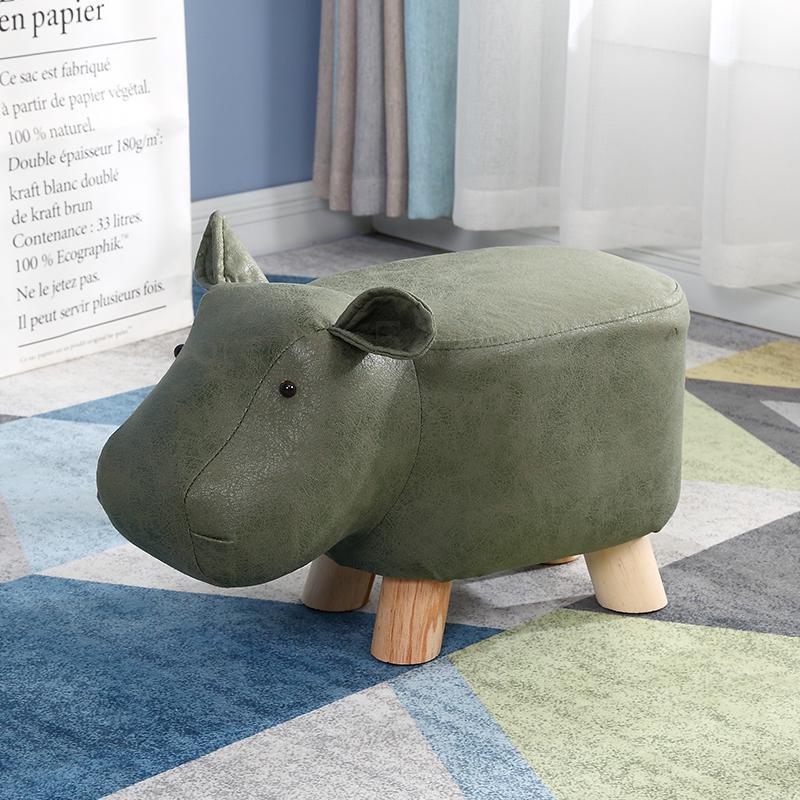Animal shoe changing stool solid wood baby cute cartoon sofa chair elephant child small bench: Boom Clap 12