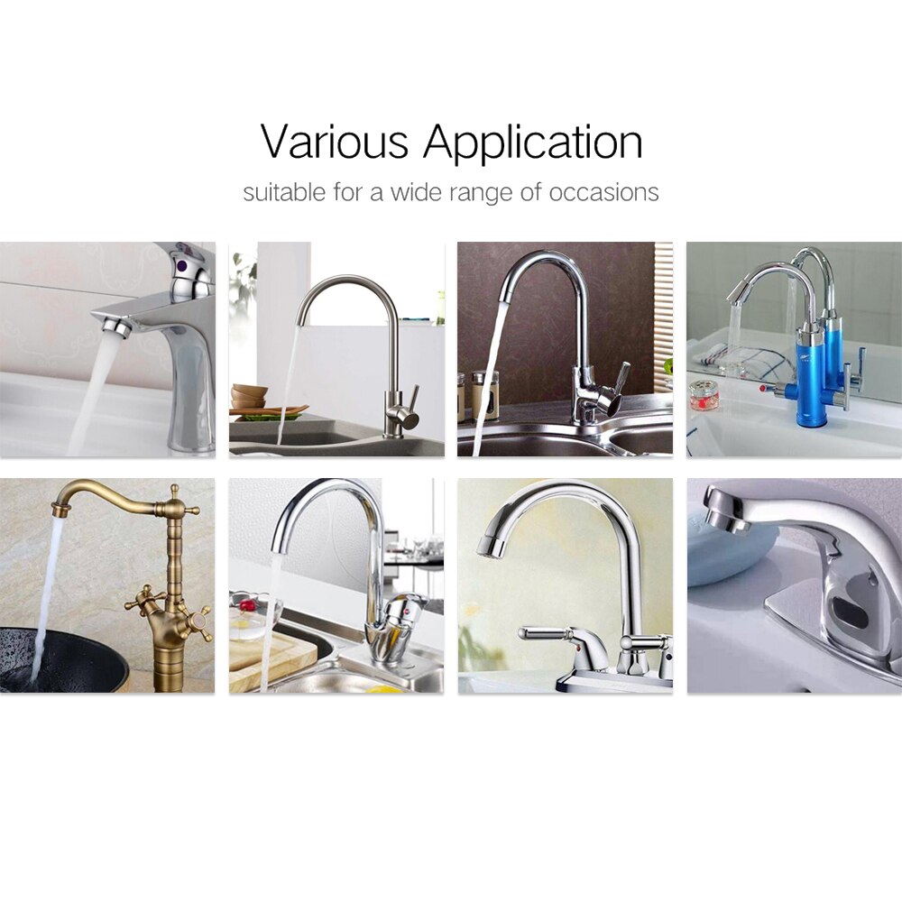 Long Hose Flexible Faucet Extended Sprayer Kitchen Sink Tap Diffuser Rotatable Filter Sprayer Faucet Nozzle Shower Bath Devices