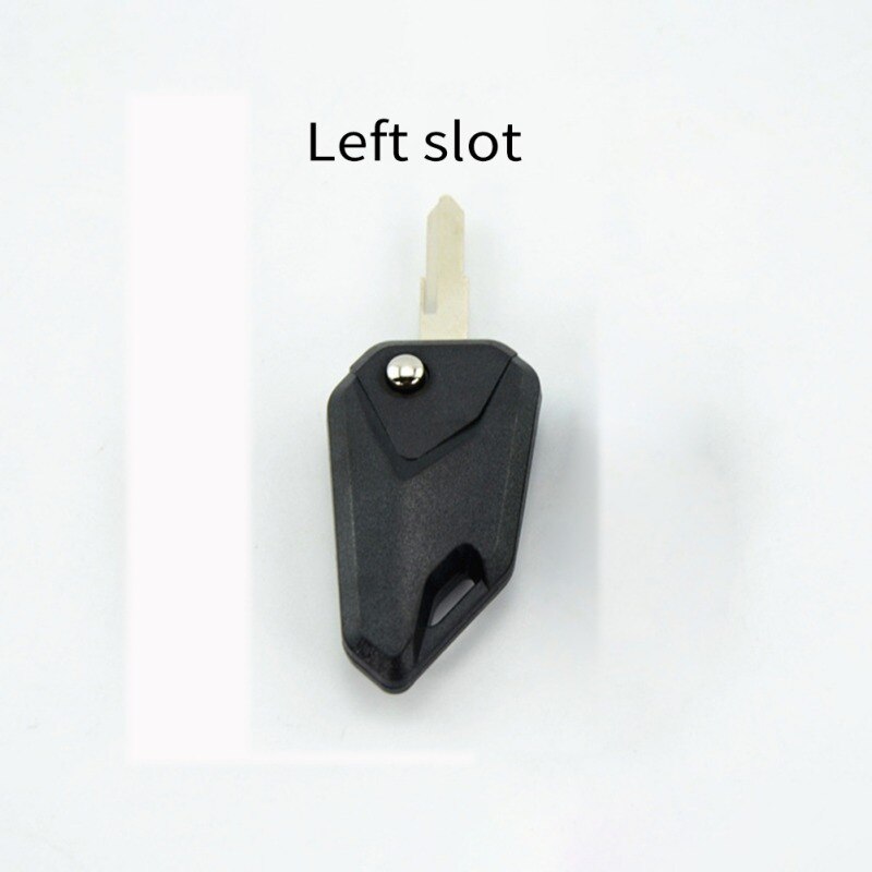 Motorcycle Key Blanks Separate Left/Right Slot Personality Aluminum alloy ABS DIY Keys Foldable Auto Pop-up Replacement Keys: Black Left Slot