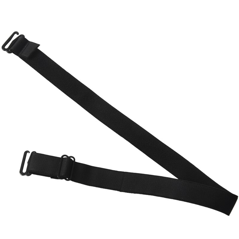 Sort elastisk stof metal krog ende bh stropper par til damer
