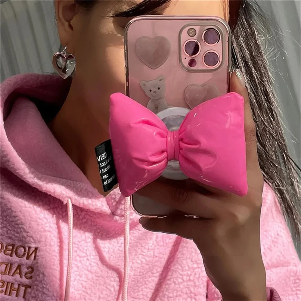 Coréen 3D mignon veste nœud papillon pour téléphone magnétique Griptok Grip Tok Support pour IPhone pour Magsafe bracelet Support anneau