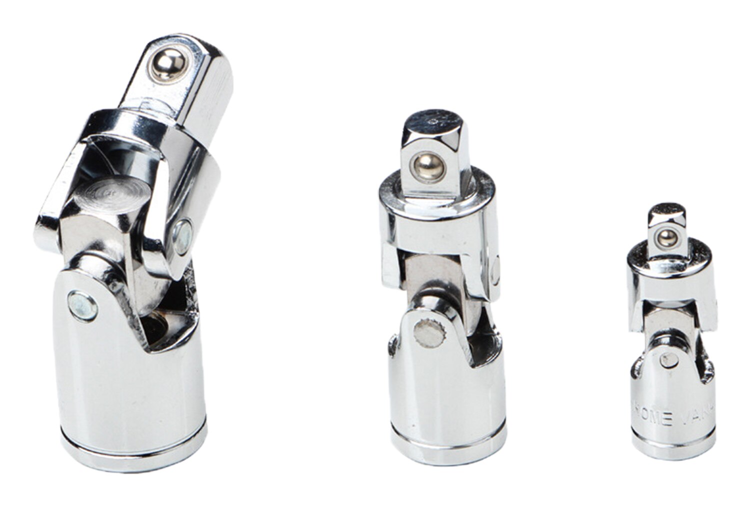 3 Pcs Impact Kruiskoppeling Socket Sets 1/4 Inch, 3/8 Inch, 1/2 Inch Swivel Extension Drive U-Gewrichten Voor Uitbreiding Bars, Socket