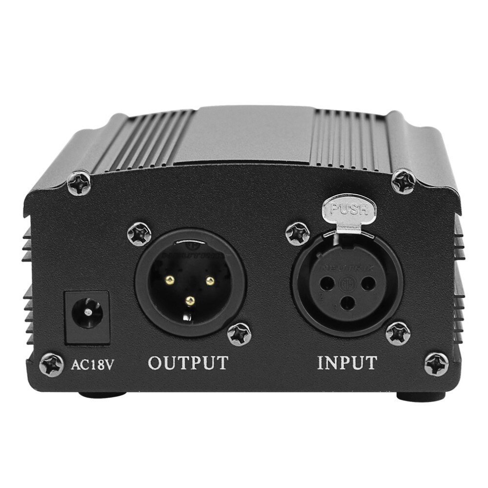 48V DC Phantom Power For Microphone Studio Karaoke Recording Condenser Microphone Supply Genuine Audio Equipment EU Plug For PC