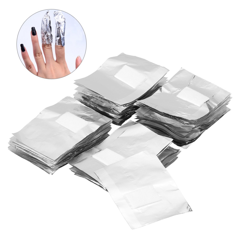 50/100 Pcs Nagel Verwijderen Wraps Aluminiumfolie Nagellak UV Gel Remover Wrap Soak Off Nail Art Lak Cleaner Nail Care