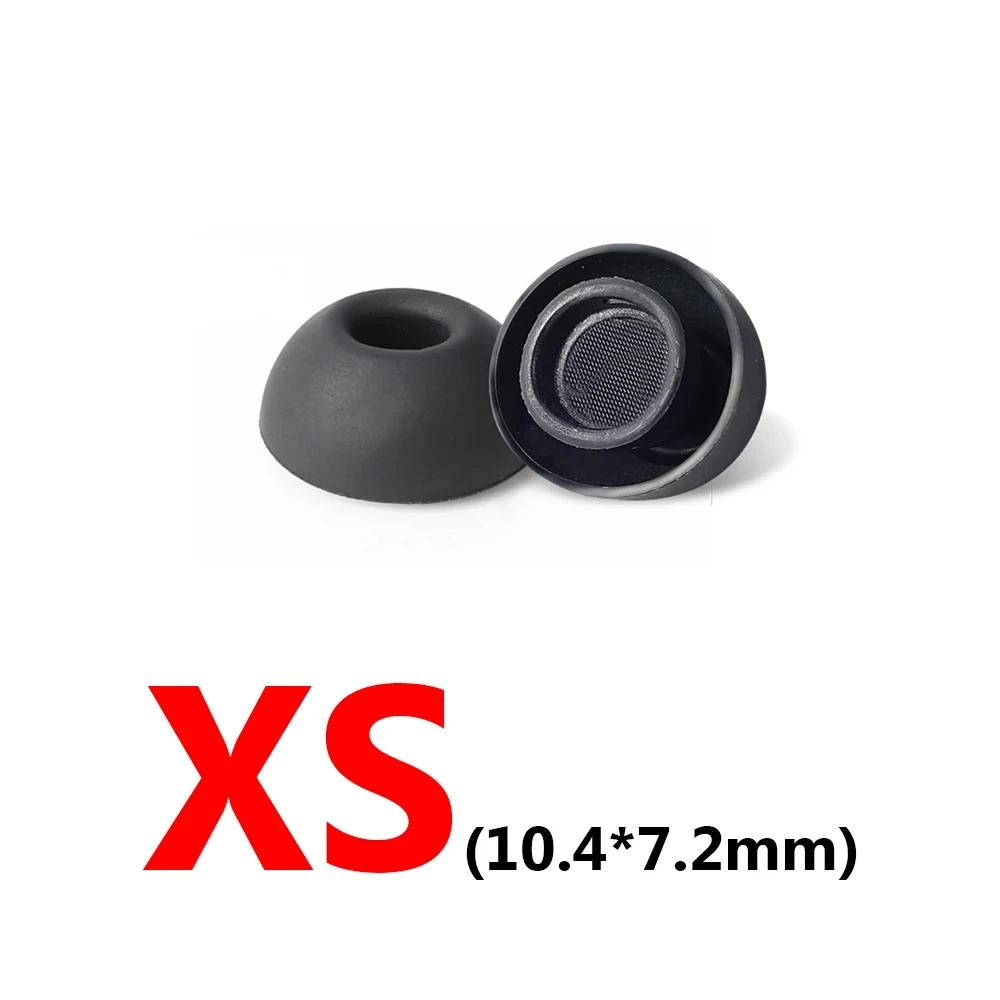 Almohadillas de repuesto para AirPods Pro 1st 2nd, almohadillas de goma de silicona, tapa de auriculares, accesorios de Gel XS/S/M/L, color blanco: S / Marfil