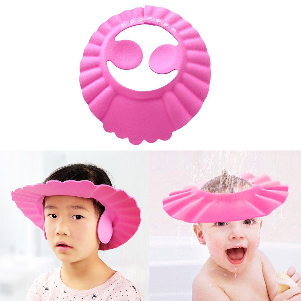 Waterproof Baby Bath Cap PEVA Hat for Children Toddler Shower Caps Reusable