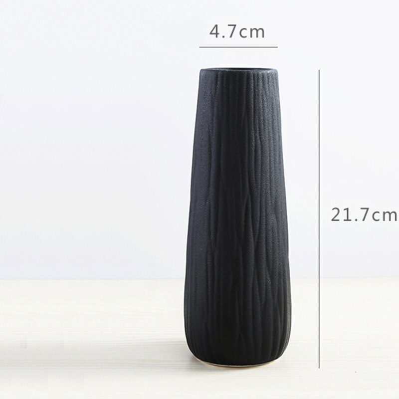 Maceta decorativa moderna Simple de cerámica Artificial florero de mesa estilo europeo hogar creativos: style 9