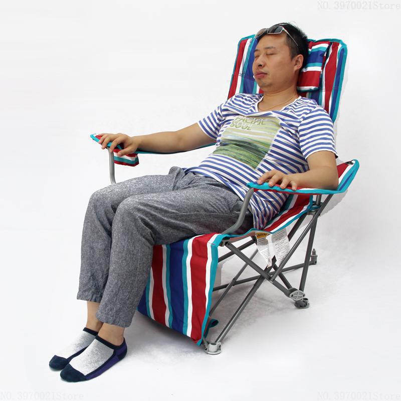 Multinfunktionel hvilestol klapstol let kontorhave lurebed udendørs fiskeri camping strandstole