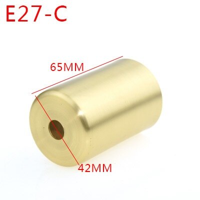 2 kpl/erä vintage  e27/e14 messinkivalaisimen kuppipöytälampun pidike kattaa kattovalaisimen lampun pohjan kupit: E27- c