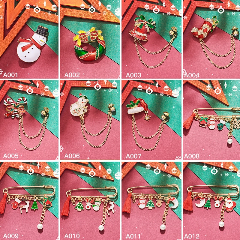 Misananryne Mooie Mode Jaar Kerst Laarzen Broche Kerstman Schoenen Vervoer Strass Broche Sieraden